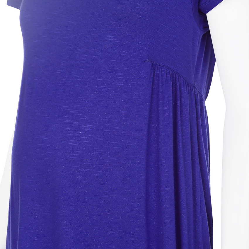 Tunique de grossesse manches courtes en slub 