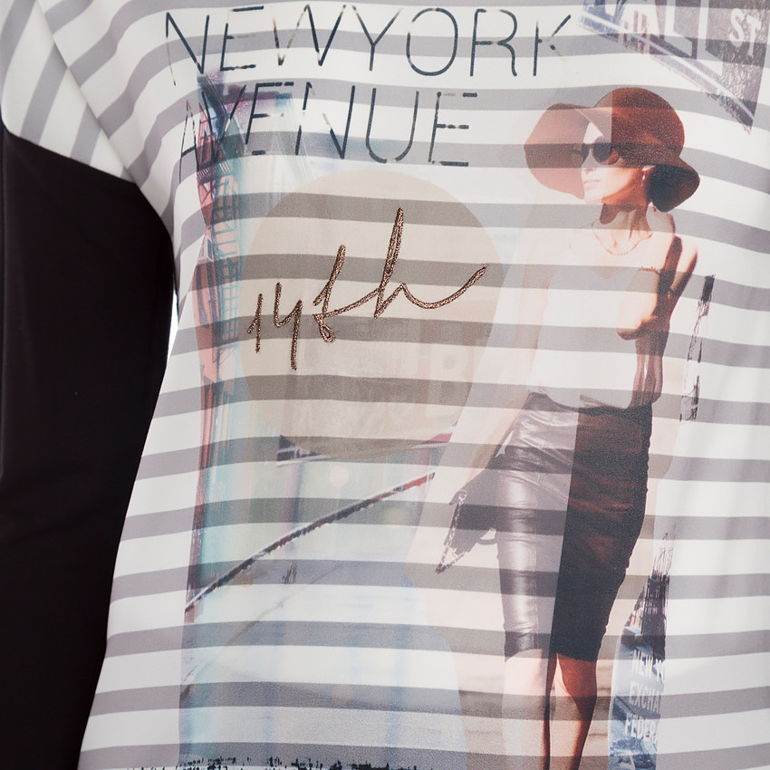 Tee-shirt manches longues de grossesse print sublimation 