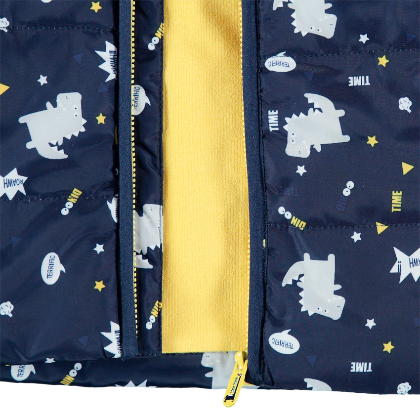 Parka à capuche imprimée dinosaures all-over 