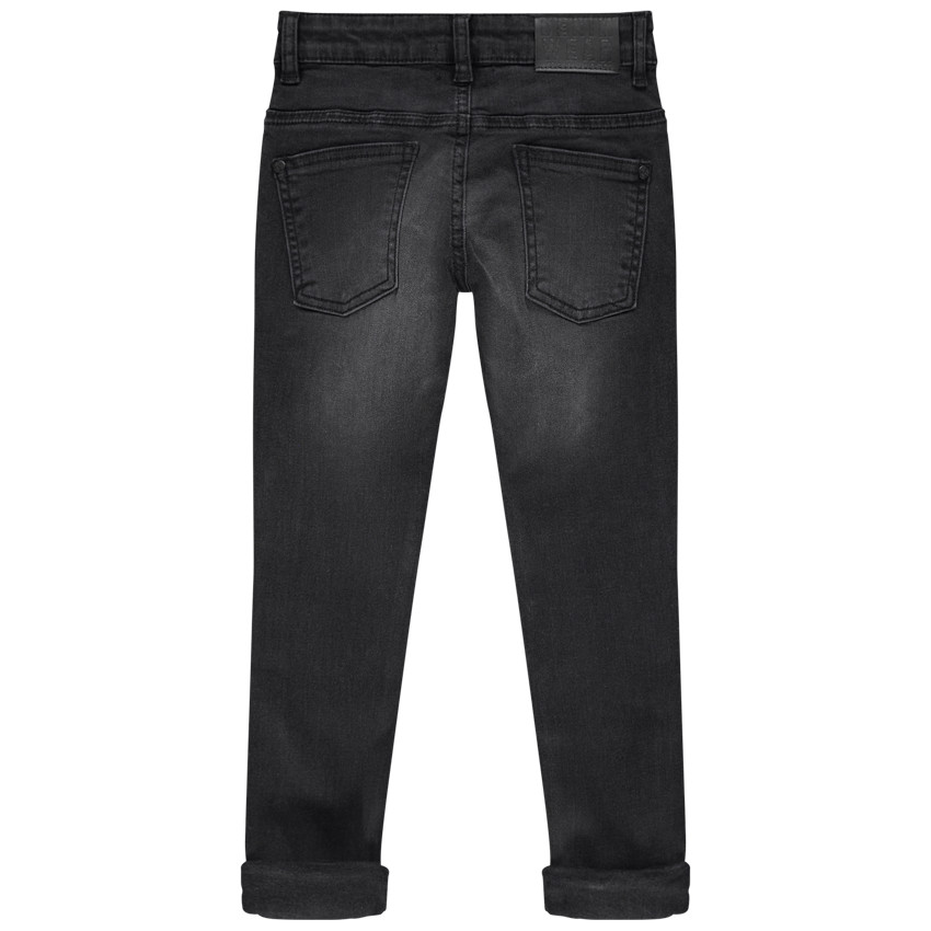 Jean effet used et crinkle coupe slim 