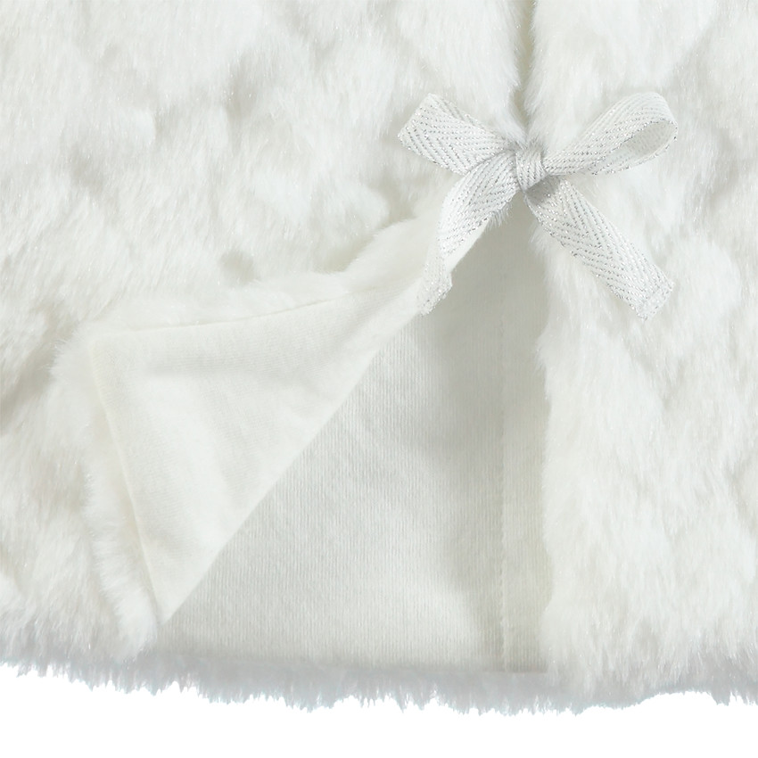 Gilet dans manches en sherpa reliéfée doublé jersey 