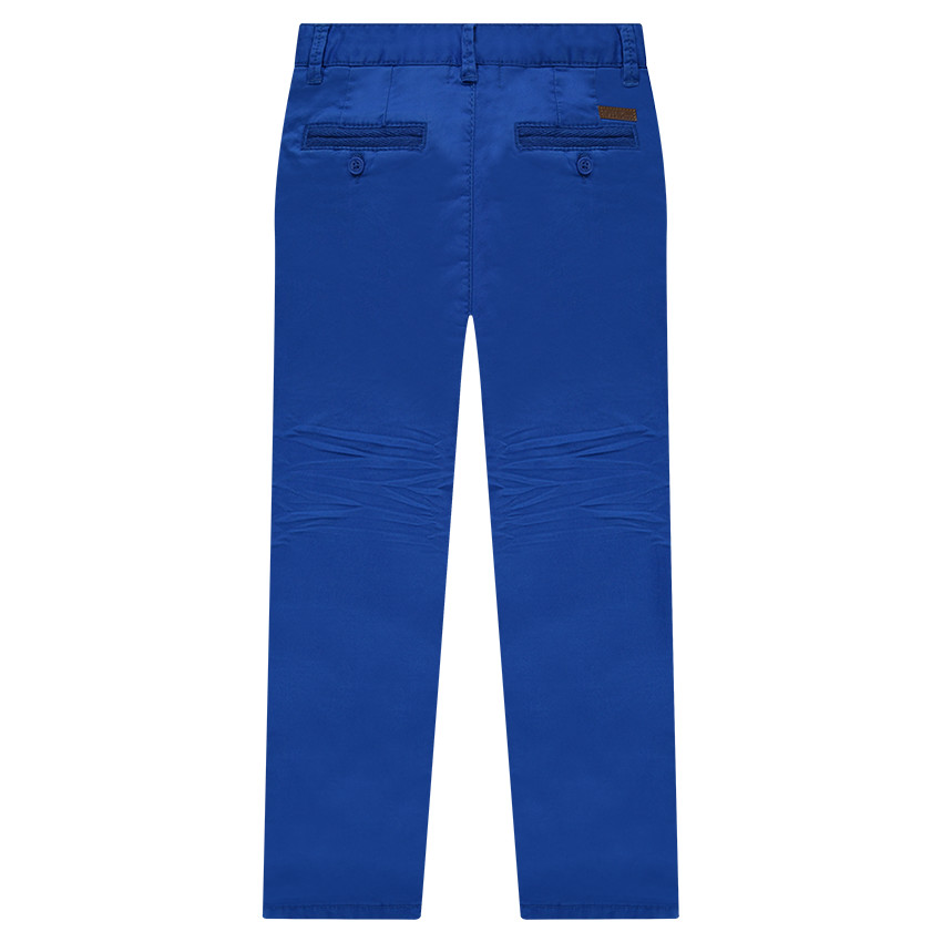 Pantalon en twill uni effet crinkle  