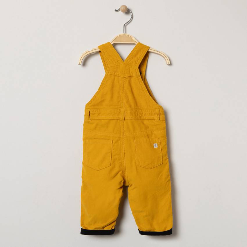 Salopette longues en velours milleraies doublé jersey 