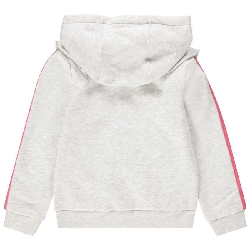 Gilet à capuche en molleton avec motif en relief 