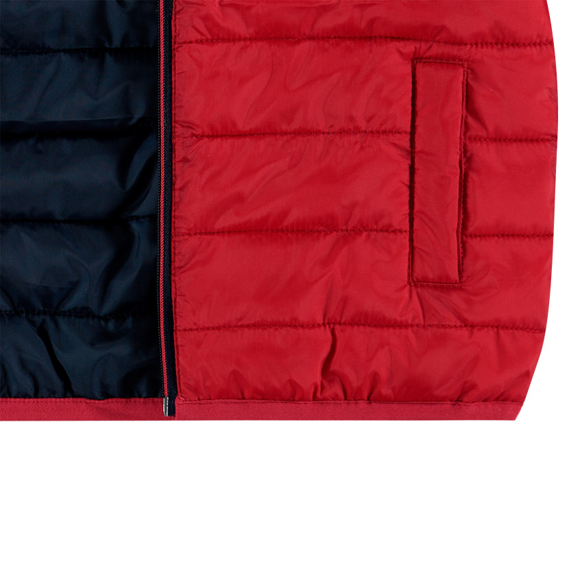 Doudoune light* imperméable à capuche avec sac de rangement imprimé 