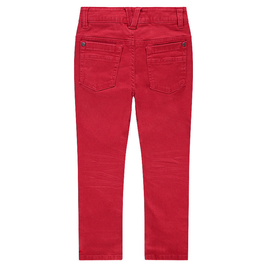 Pantalon effet crinkle avec poche à inscription reliéfée 