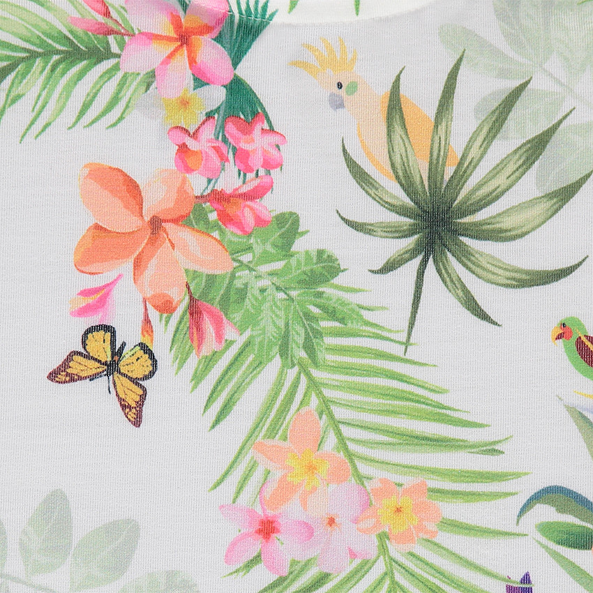 Tee-shirt manches courtes forme boîte avec sublimation sur le devant 