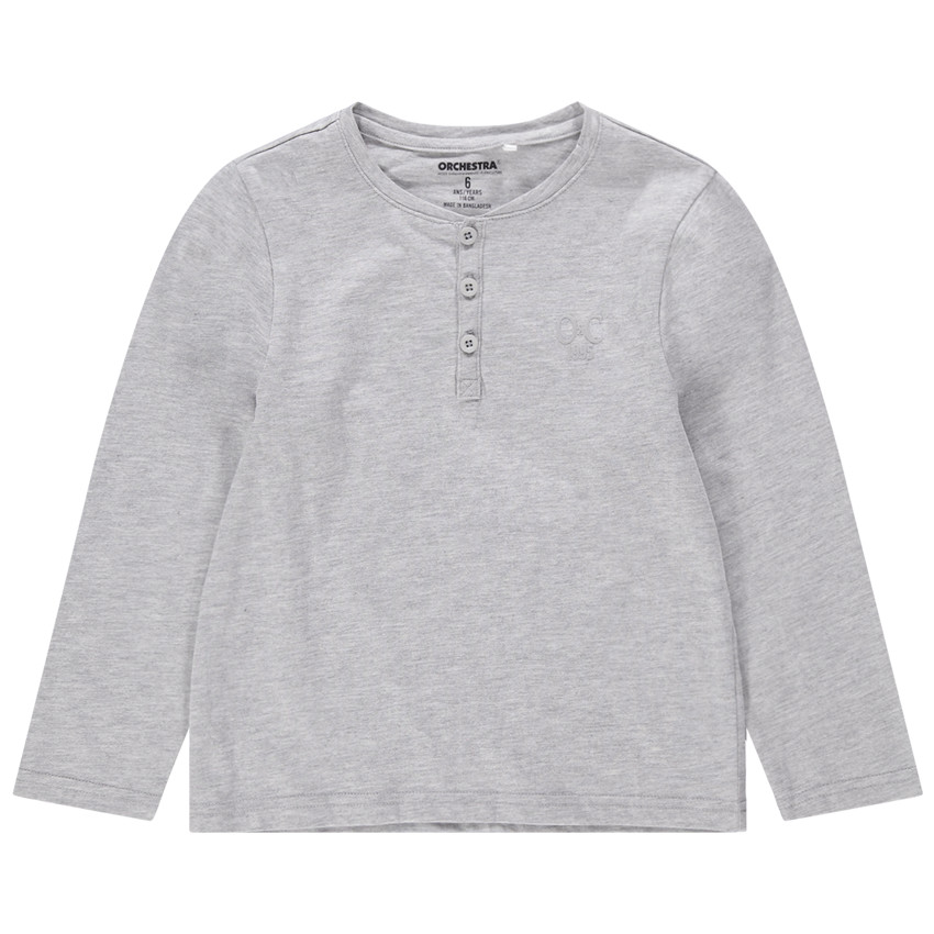 T-shirt manches longues en jersey avec logo brodé 