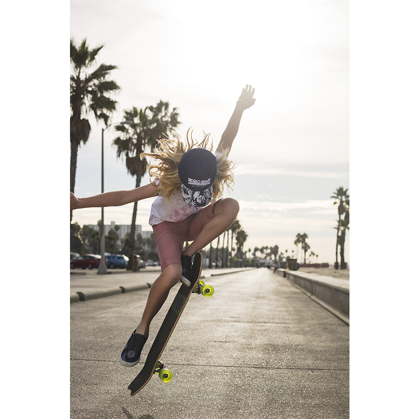 Junior - Bermuda en twill surteint avec 