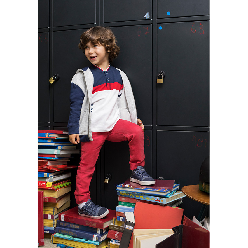 Gilet à capuche en molleton avec textes printés 