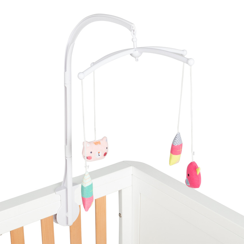 Mobile à suspensions colorées et fixation par étau 