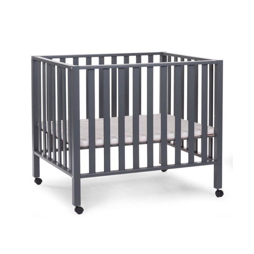 Parc avec Roues Anthracite - 75 x 95 cm 