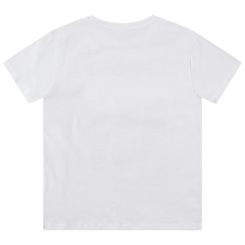 Junior - T-shirt manches courtes avec inscription en sequins magiques 