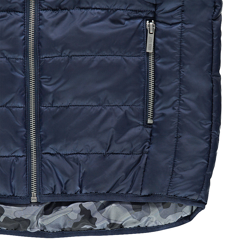 Doudoune sans manches matelassée avec motif army placé 