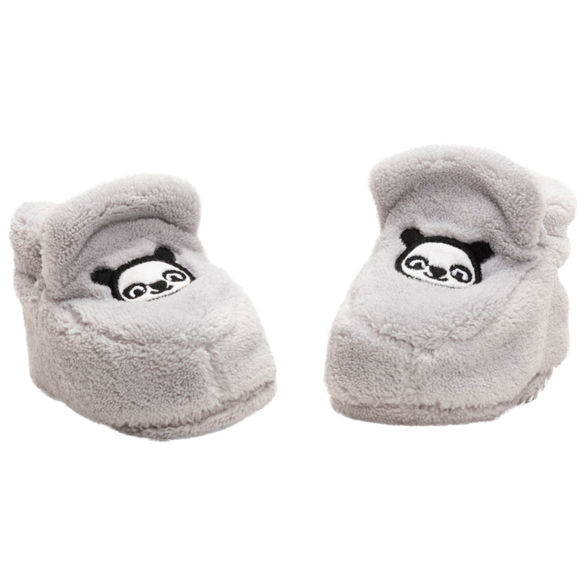 Chaussons en sherpa avec panda brodé 