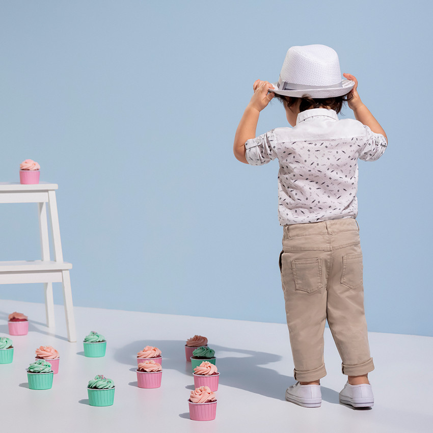 Chemise manches longues avec voitures imprimées all-over 