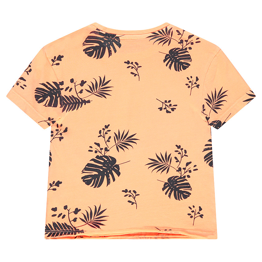 Tee-shirt manches courtes en jersey avec imprimé fantaisie all-over 