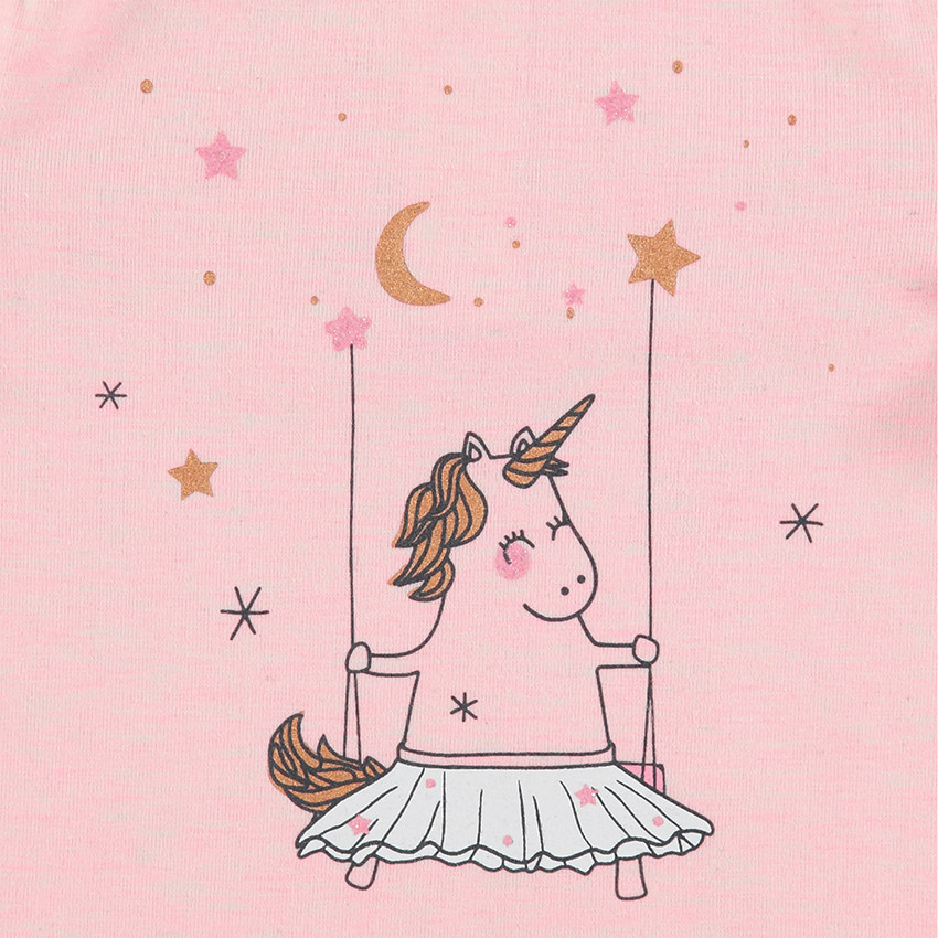 Sous-pull en jersey à col roulé avec motif printé sur le devant 