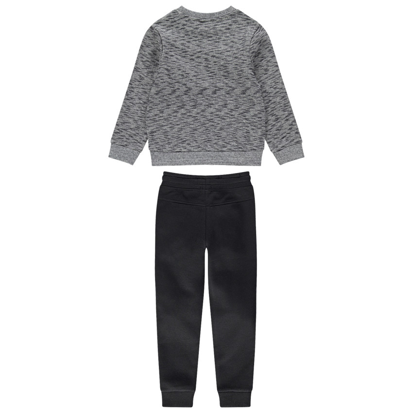 Jogging avec sweat twisté printé et pantalon en molleton uni 