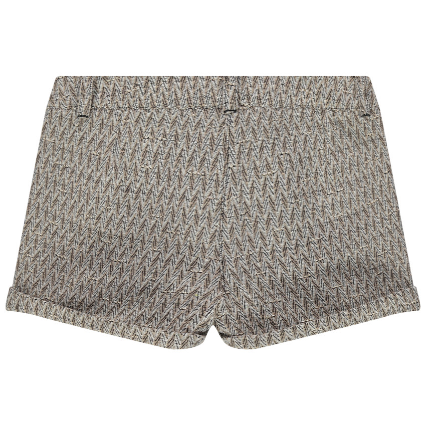 Short à chevrons en jacquard 