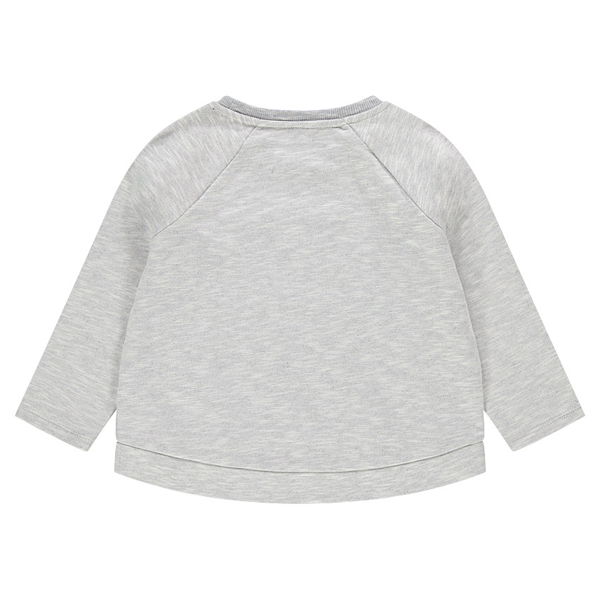 Sweat en molleton avec chat printé et détails pailletés 