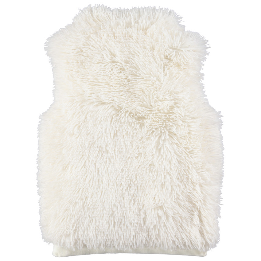 Junior - Gilet sans manches en fausse fourrure doublé satin 
