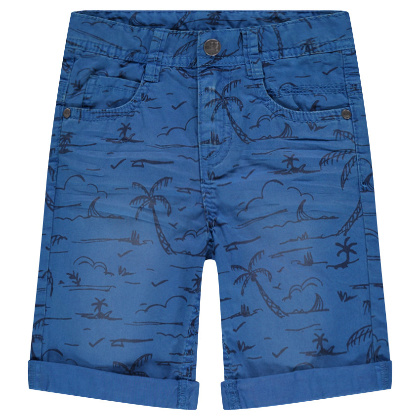 Bermuda en twill imprimé all-over 