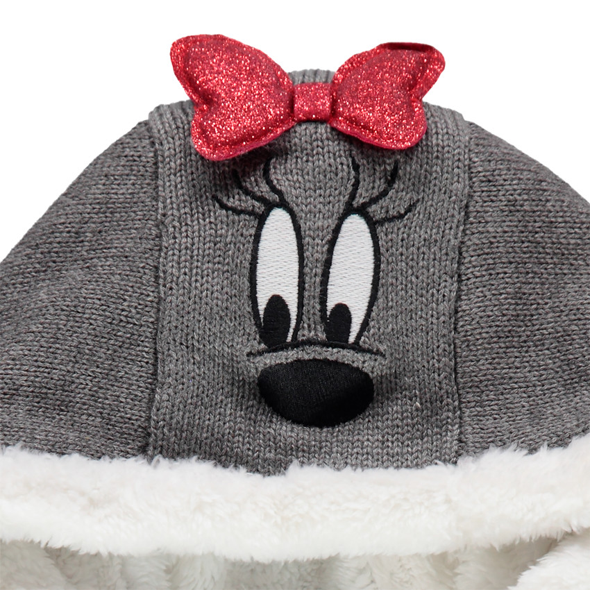 Veste en tricot à coeurs en jacquard et doublure en sherpa 