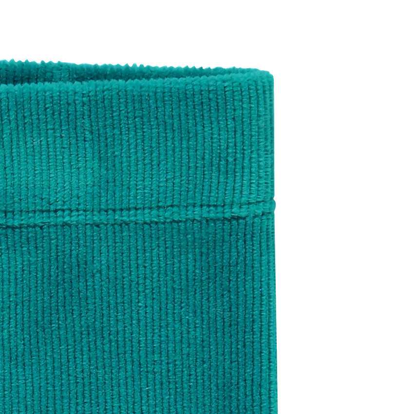 Legging uni à côtes 