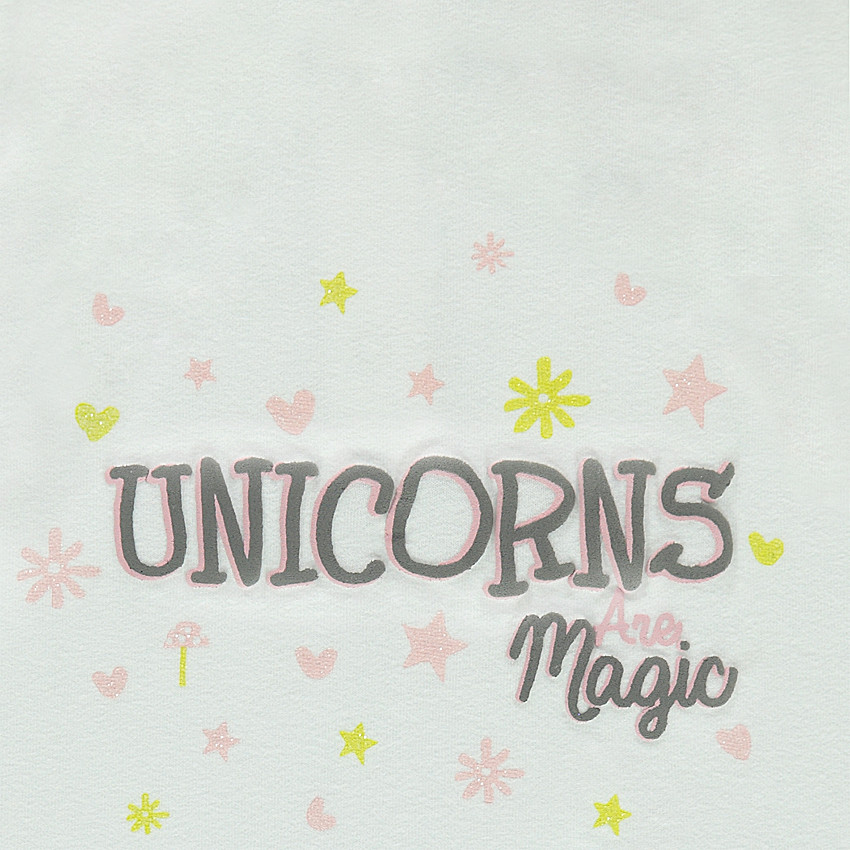 Tee-shirt en coton organique avec print fantaisie 