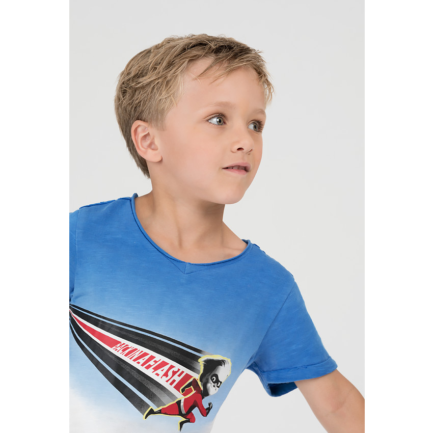 Tee-shirt manches courtes effet tie and dye avec print super-héros Disney  