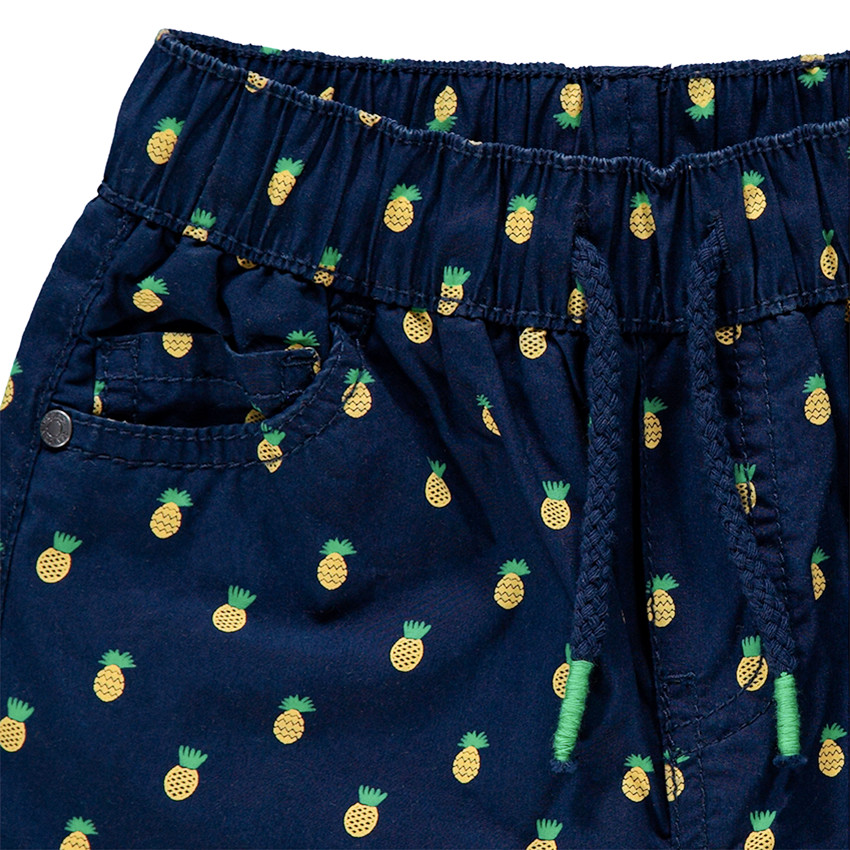 Short en coton avec imprimé ananas all-over 