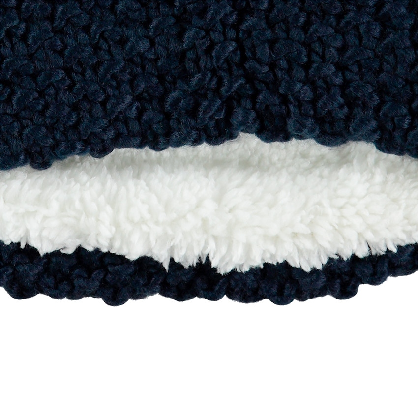 Snood en tricot doublé sherpa maille épaisse 