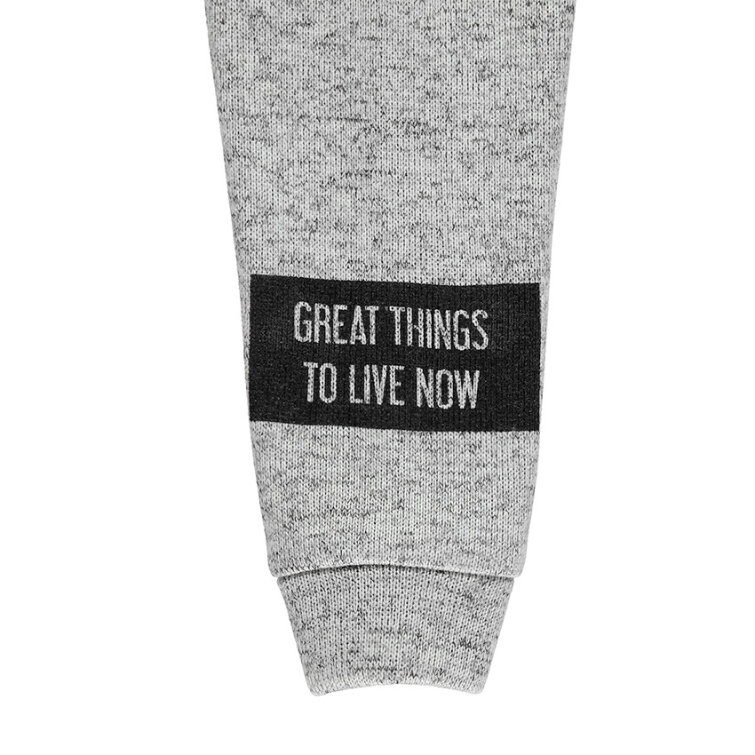 Junior - Veste en molleton avec ouverture zippée et textes printés 