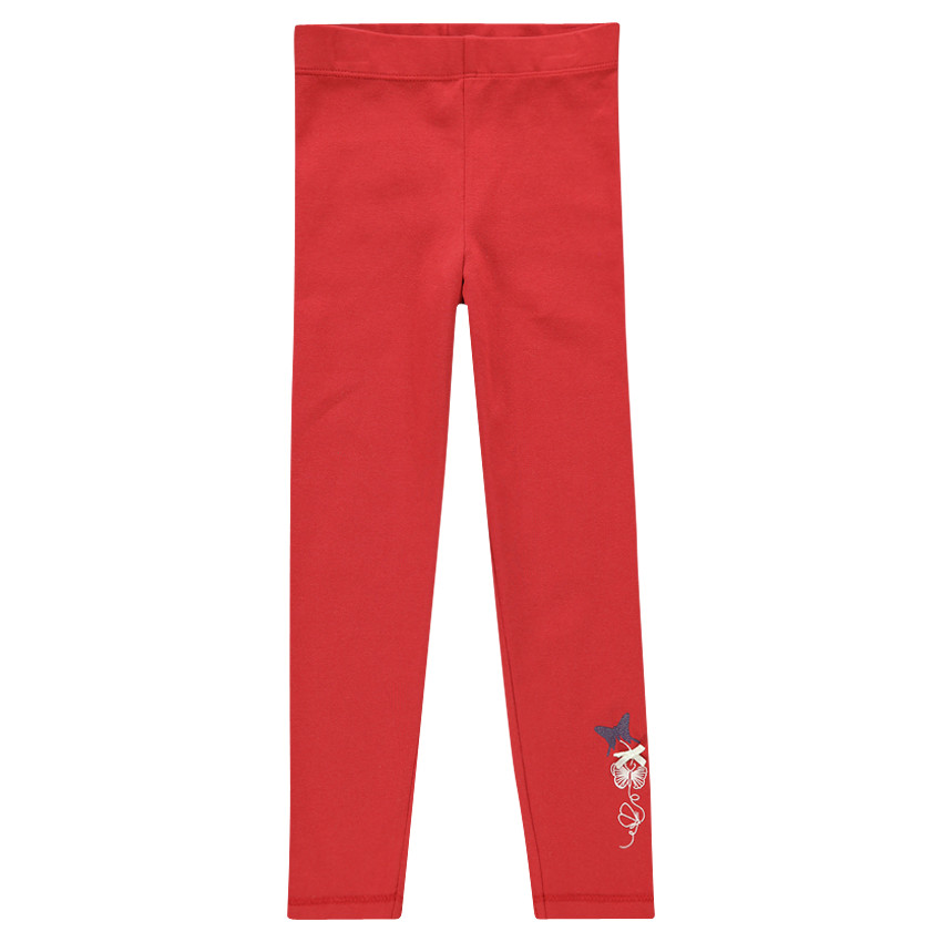 Legging long avec print papillons et noeud cousu 