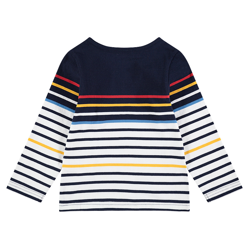 Marinière en jersey à rayures colorées 