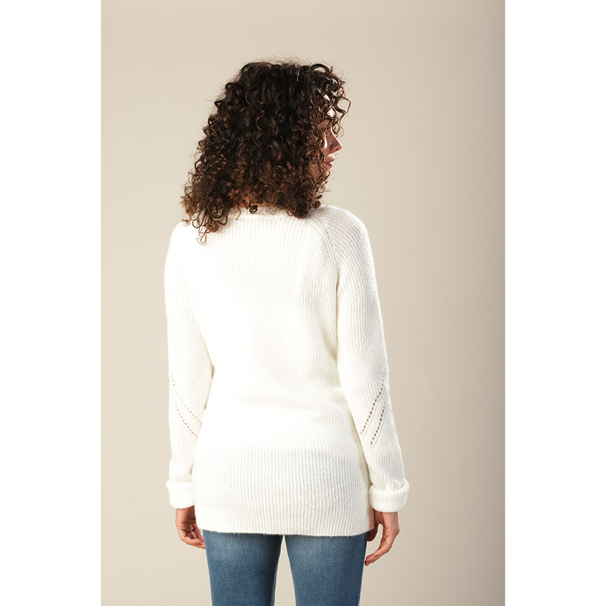 Pull de grossesse en tricot 