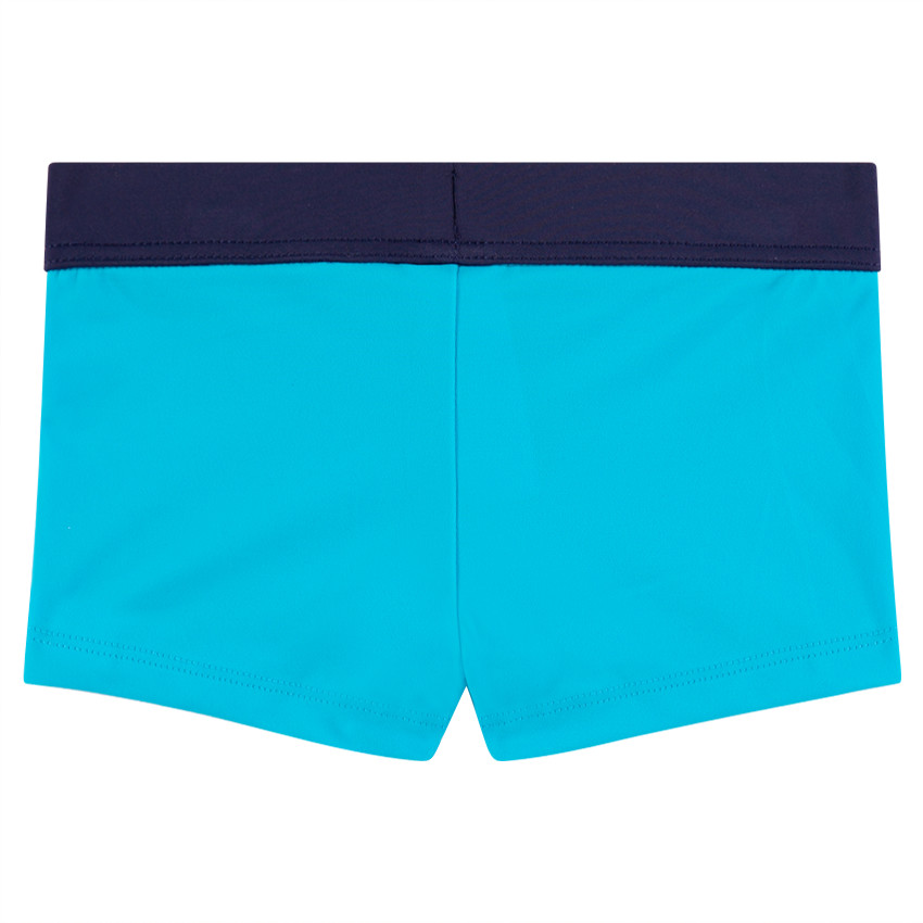 Boxer de bain bleu avec badge 
