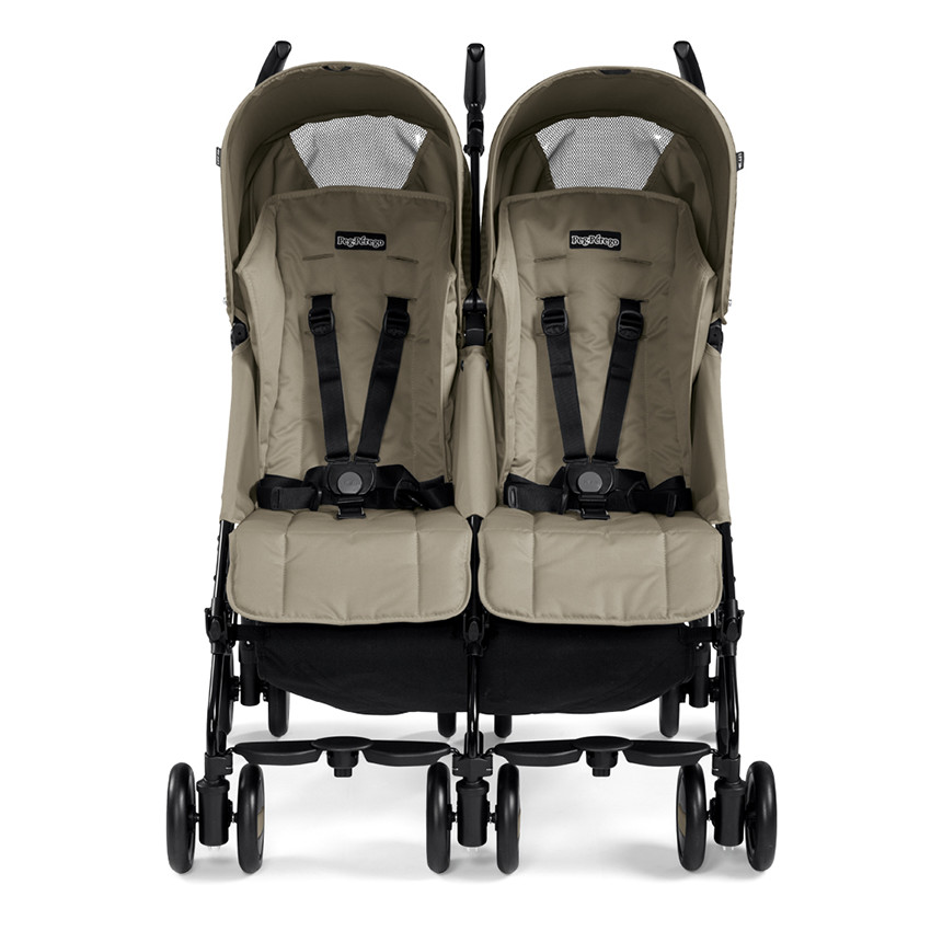 Poussette Pliko mini twin – Geo beige 