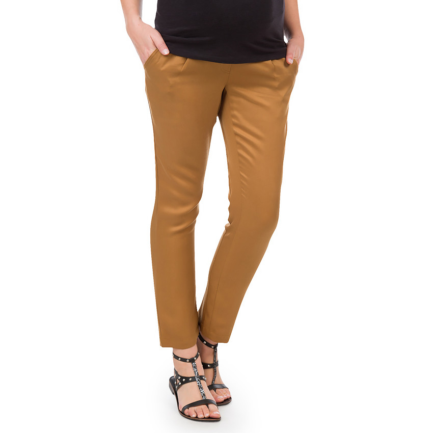 Pantalon de grossesse uni en tencel 