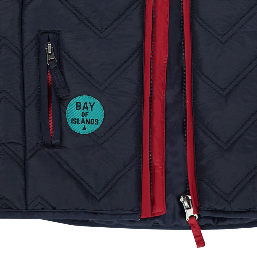 Doudoune matelassée sans manches bicolore 