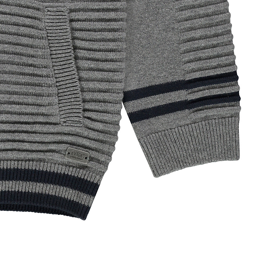 Gilet en tricot fantaisie zippé 