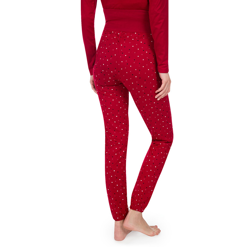Pantalon homewear de grossesse avec pois all-over 