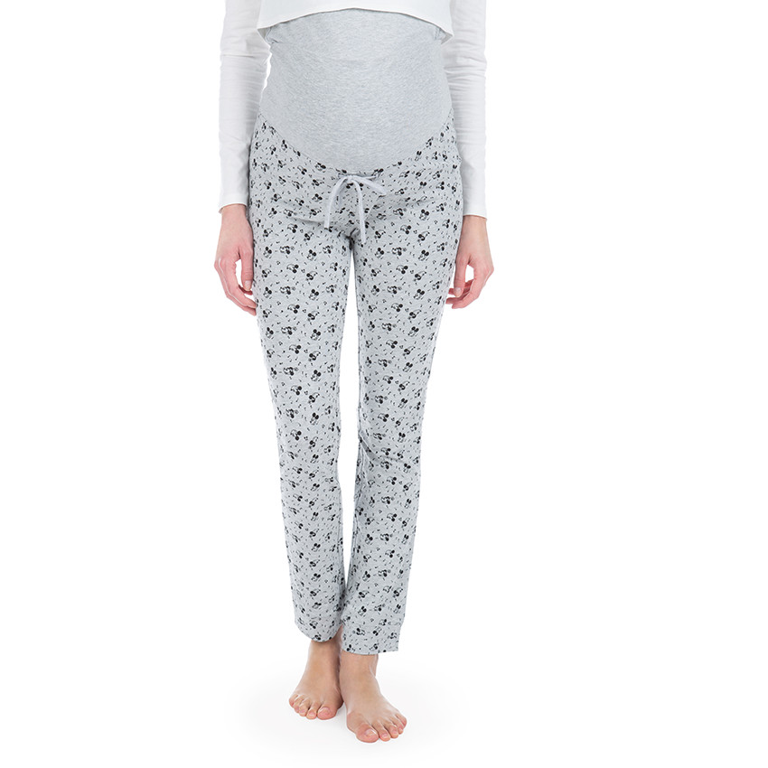Pantalon homewear de grossesse avec print Mickey Disney all-over 