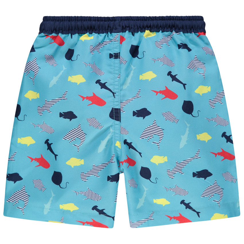 Short de bain imprimé animaux marins all-over 