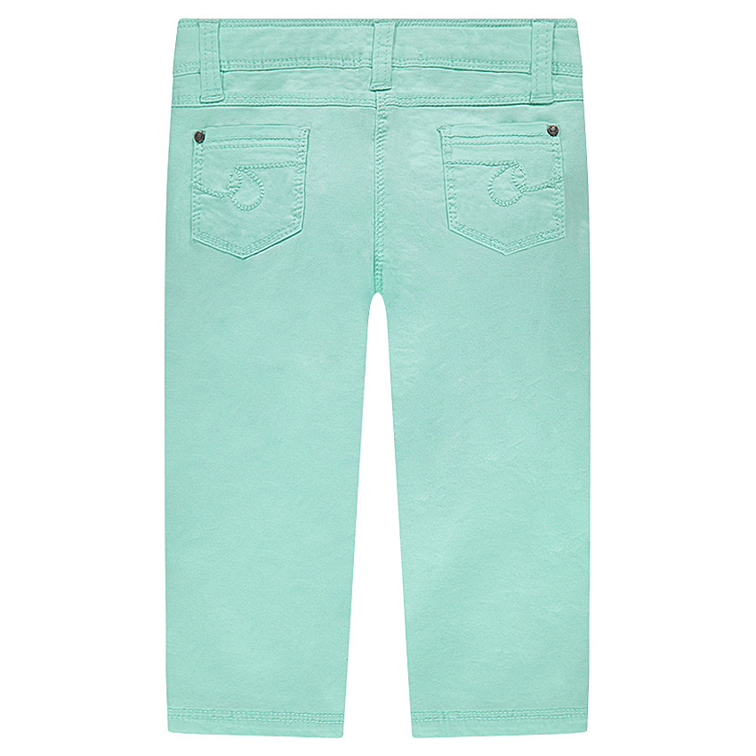 Pantacourt en satin de coton uni 