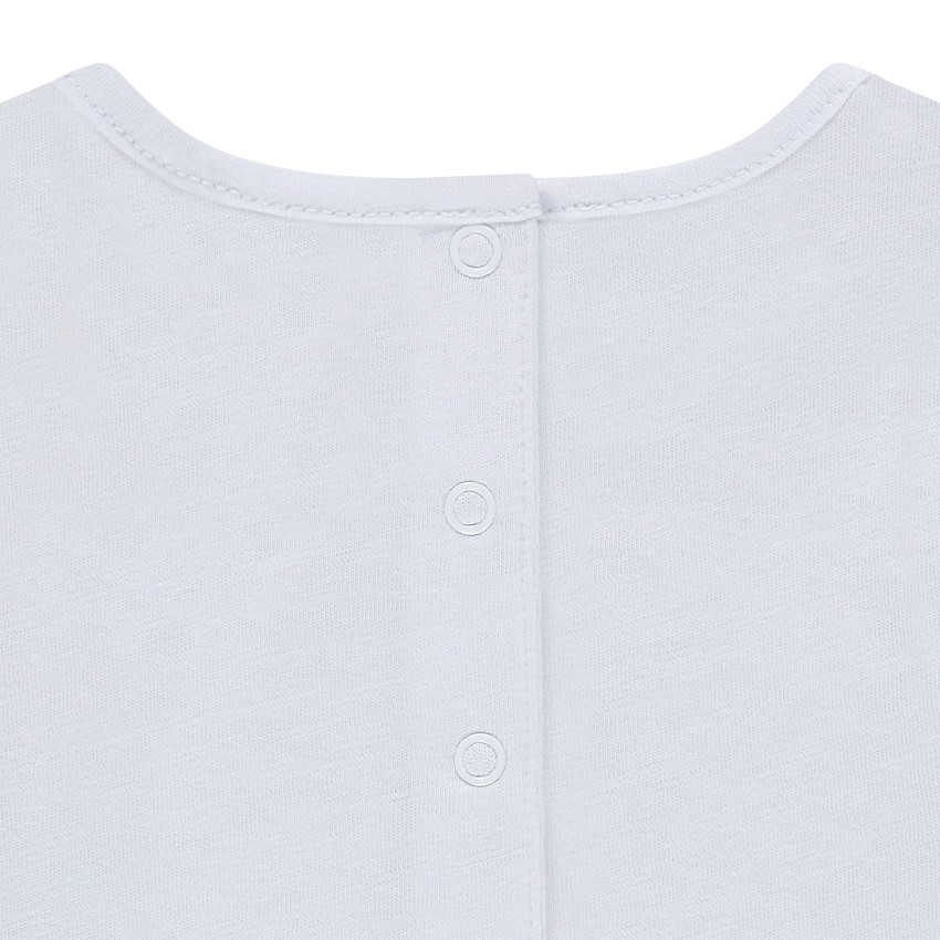 Tee-shirt manches courtes en jersey avec volants 