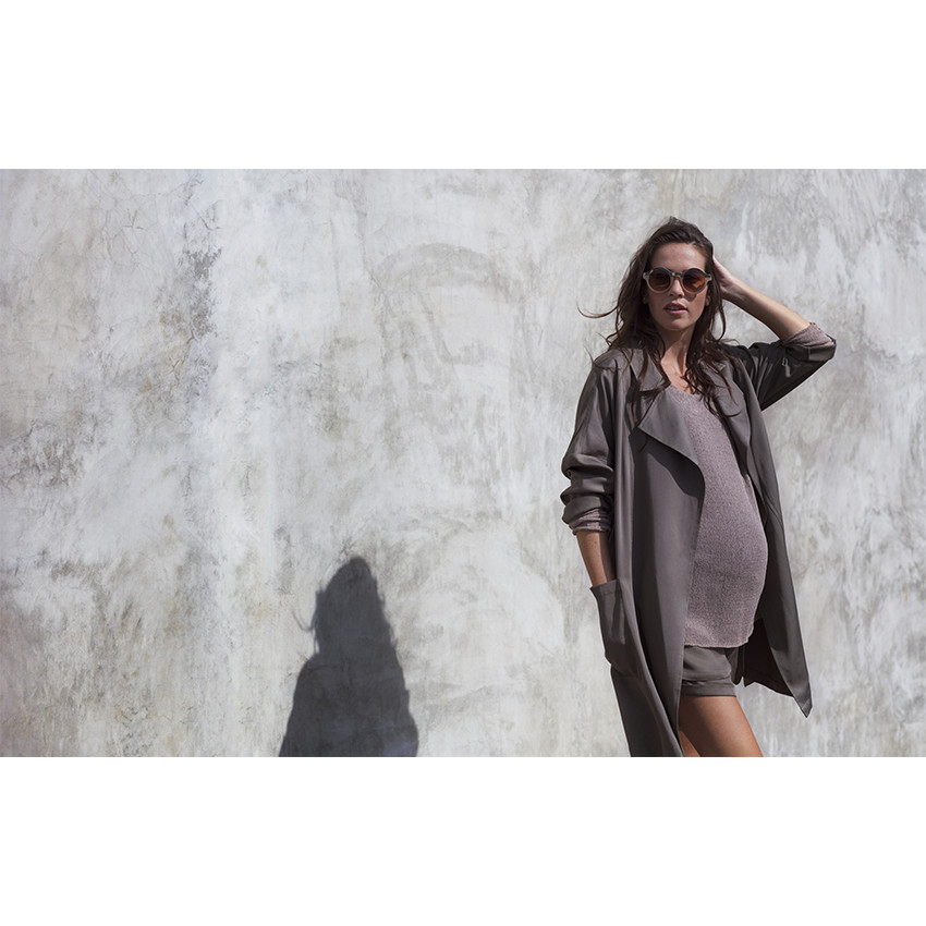 Trench de grossesse uni 