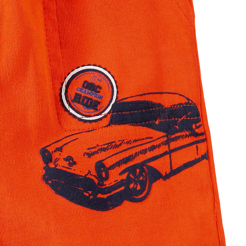 Bermuda en jersey avec voiture printée 