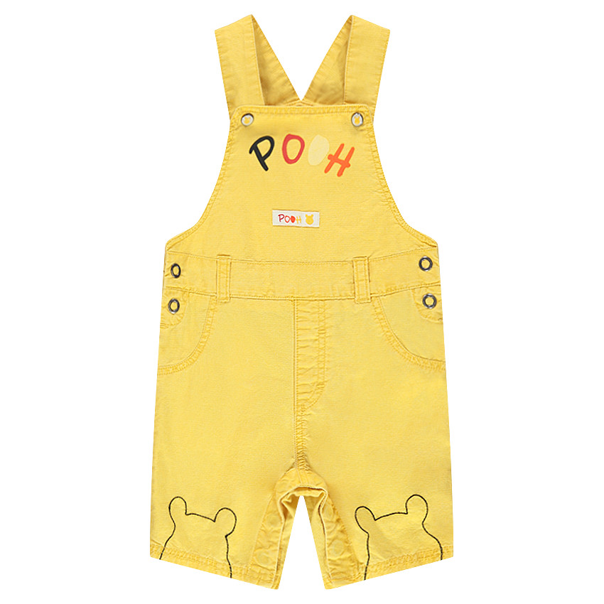 Salopette short en coton armuré Disney Winnie l'Ourson 